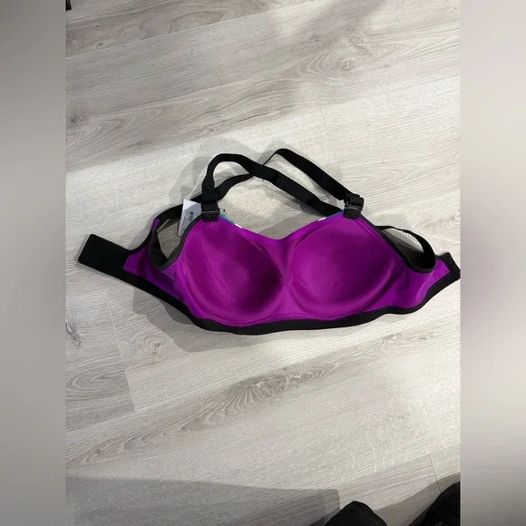 Victoria's Secret Purple and Green Sports Bra for Active Comfort Size 34D NWT - Picture 6 of 8